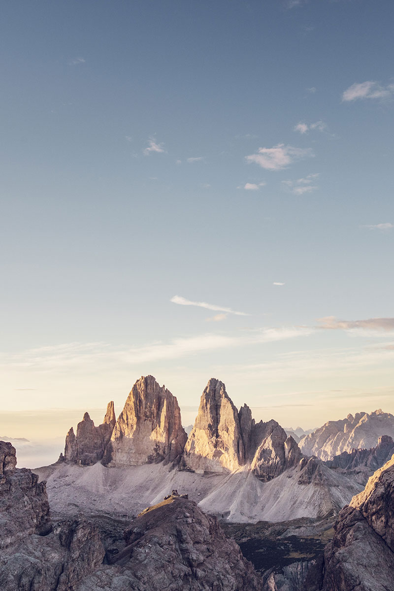 Drei Zinnen im Sommer